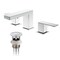Kibi Cube Bathroom Sink 8 Widespread Faucet with Drain Assembly, Chrome KBF1024CH - alternate 3